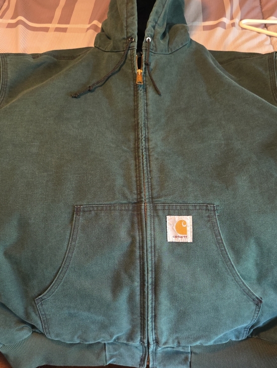 Carhartt Other - Carhartt Teal Green Full-Zip Hooded Work Jacket